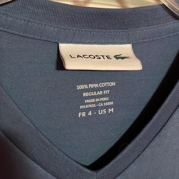 Mens Lacoste V-neck - Picture 2 of 4